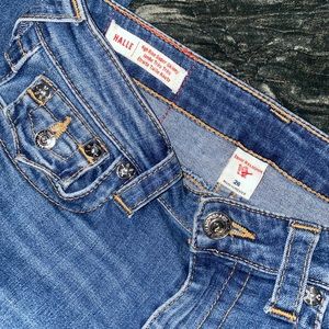 True Religion Halle Jeans in Dark Blue wash! Like new! OBO.